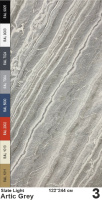 Slate Light Каменный шпон Artic Grey (Артик Грей) 1220х2440мм Мрамор