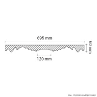 Европласт Розетка 1.56.001 (695х60мм). Полиуретан
