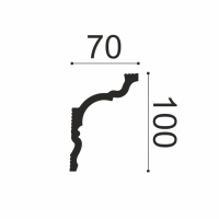 Белло Деко Карниз К10 100/70 (100х70х2000мм) (12). Полимер, композит