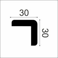 Европласт Карниз 6.50.238 (30х30х2000мм). Полимер, композит