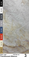Slate Light Каменный шпон Translucent Blanco (Бланко) 1220х2440мм Сланец