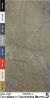 Slate Light Каменный шпон Translucent Rainforest Brown (Рэйнфорест Браун) 1220х2440мм Мрамор