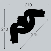 Белло Деко Уголок к молдингу М15/У2 (210х210мм)