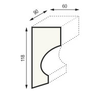 Уникс Консоль КСС1 Дуб (60х90х118мм)