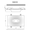 Артполе Светильник гипсовый SGS18 (440х280х105мм) 