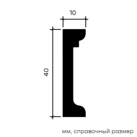 Европласт Молдинг 1.51.811 (40х10х2000мм) . Полиуретан