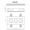 Артполе Светильник гипсовый SGS29 (265х125х50мм)  