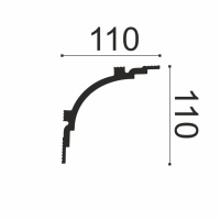 Белло Деко Карниз К14 110/110 (110х110х2000мм) (7). Полимер, композит