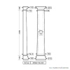Европласт Ствол полуколонны 1.16.081 (158х76,5х2400мм). Полиуретан