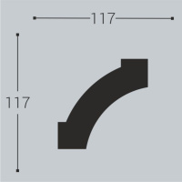 Белло Деко Уголок к молдингу М15/У1 (117х117мм)