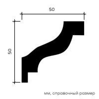 Европласт Карниз 1.50.103 (50х50х2000мм). Полиуретан